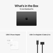 Apple MacBook Pro 14-inch (2024) – M4 Pro with 14-core CPU / 24GB RAM / 1TB SSD / 20-core GPU / macOS Sequoia / English & Arabic Keyboard / Space Black / Middle East Version