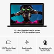 Apple MacBook Pro 16-inch (2024) – M4 Pro Max with 14-core CPU / 36GB RAM / 1TB SSD / 32-core GPU / macOS Sequoia / English & Arabic Keyboard / Space Black / Middle East Version