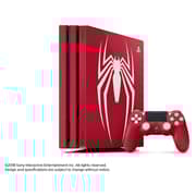 Sony PlayStation 4 Pro Gaming Console 1TB Red Limited Edition With Spiderman Game Bundle