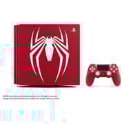 Sony PlayStation 4 Pro Gaming Console 1TB Red Limited Edition With Spiderman Game Bundle