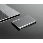 Transcend TS1TSJ25C3N StoreJet Extra Slim USB 3.0 Portable Hard Drive 1TB Aluminium