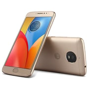 Moto E4 Plus 4G Dual Sim Smartphone 16GB Fine Gold + Flip Cover + OTG + SD Card