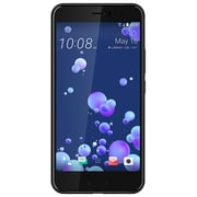 HTC U11 4G Dual Sim Smartphone 128GB Brilliant Black+Car Charger+Flip Case