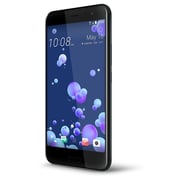 HTC U11 4G Dual Sim Smartphone 128GB Brilliant Black+Car Charger+Flip Case