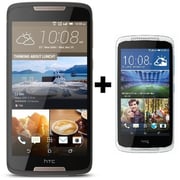 HTC Desire 828 4G Dual Sim Smartphone 16GB Dark Grey/Rose Gold + HTC 526G Smartphone 8GB White