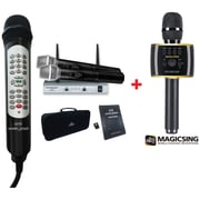 Magic Star MS805 Karaoke System + SP200 Wireless Microphone + Magic Sing MP30 Moblie Karaoke Microphone