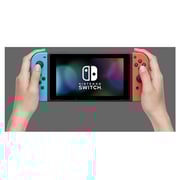 Nintendo Switch 32GB Neon Blue/Red Middle East Version + Stealth Starter Pack + Troll & I Game