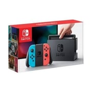 Nintendo Switch 32GB Neon Blue/Red Middle East Version + Super Mario Odyssey Game + Travel Bag