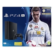 Sony PlayStation 4 Pro Console 1TB Black - Middle East Version + FIFA18 Game