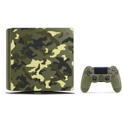 Sony PlayStation 4 Slim Console 1TB Camouflage - Middle East Version with Call Of Duty WWII Limited Edition Game