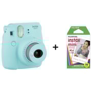 Fujifilm Instax Mini 9 Instant Film Camera Ice Blue + 10 Sheets