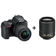 Nikon D5600 DSLR Camera Black + AF-P 18-55 VR Lens + 55-200mm AFS VR II Lens