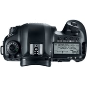 كاميرا كانون رقمية بعدسة أحادية عاكسة سوداء طراز EOS 5D Mark IV  مع عدسة مقاس 24-105 مم ومثبت صورIS ومزودة بتقنية USM.
