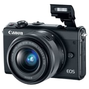Canon EOS M100 Mirrorless Digital Camera Body Black With EF-M15-45 IS STM Lens