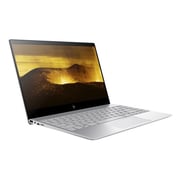 HP ENVY (2017) Laptop - 8th Gen / Intel Core i5-8250U / 13.3inch FHD / 256GB SSD / 8GB RAM / Shared Intel UHD 620 Graphics / Windows 10 / Silver / Middle East Version - [13-AD100NE]