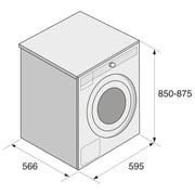 غسالة بيكو بتحميل أمامي سعة 8 كجم W4086CS