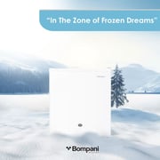 Bompani 64 Liter Single Door Refrigerator - Defrost Fridge Freezer With Smart Sensor & Humidity Control White - BR64