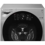 LG غسالة TWINWash غسالة سعة 10.5 كجم ومجفف 7 كجم غسالة ومجفف ممتاز مع TrueSteam FH4G1JCH6N &