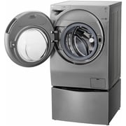 LG غسالة TWINWash غسالة سعة 10.5 كجم ومجفف 7 كجم غسالة ومجفف ممتاز مع TrueSteam FH4G1JCH6N &