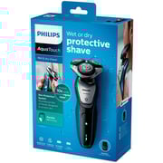 Philips AquaTouch Cordless Wet and Dry Electric Shaver Black/Blue S5420