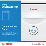 Bosch 12 Place Settings Freestanding Dishwasher - SMS50E92GC