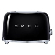 Smeg Toaster 2 Slice Black TSF01BLUK