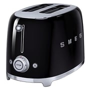 Smeg Toaster 2 Slice Black TSF01BLUK