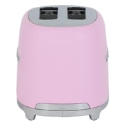 Smeg Toaster 2 Slice Pink TSF01PKUK