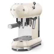 Smeg Espresso Coffee Machine Cream ECF01CRUK