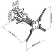 NB P5 Swivel Wall Bracket 32-55inch