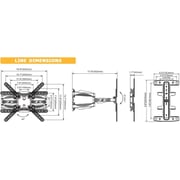 NB P5 Swivel Wall Bracket 32-55inch