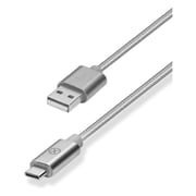 Xcell 2A USB A To C Cable 1.5M Silver