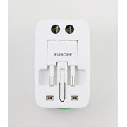 Eklasse Universal Socket Travel Adapter Fordable White