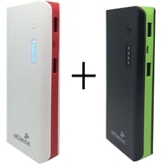 Eklasse EKPB10001B Power Bank 10000mAh White/Red + EKPB10001B Power Bank 10000mAh Black /Green