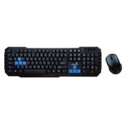 Eklasse Wireless Keyboard With Mouse Black EKWLKM03JE