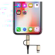 Eklasse USB Retractable 3IN1 Cable 1m - EK3IN103FT