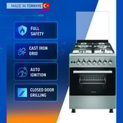 Daewoo 4 Gas Burners Cooker DGC665BSF