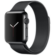 Space black stainless steel case hot sale with space black milanese loop