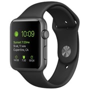 Apple watch sport 42mm space gray 2025 aluminum case with black sport band