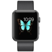 Apple Watch Series 2 - 42mm Space Grey Aluminium Case with Black Woven Nylon