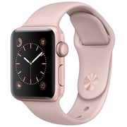 Apple watch gold aluminium case shop with pink sand sport band