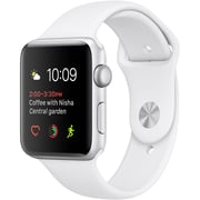 Apple Watch Series 2 - 38mm Stainless Steel Case with White Sport Band