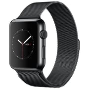 Apple Watch Series 2 - 42mm Space Black Stainless Steel Case with Space Black Milanese Loop