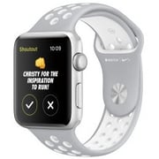 Apple Watch Nike+ - 38mm Silver Aluminium Case with Flat Silver/White Nike Sport Band