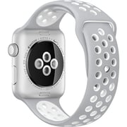 Apple Watch Nike+ - 38mm Silver Aluminium Case with Flat Silver/White Nike Sport Band