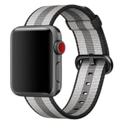 Apple Woven Nylon Band 42mm Black Stripe - MQVR2ZM/A