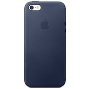 Apple Leather Case Midnight Blue For iPhone SE - MMHG2ZM/A