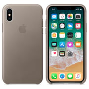 Apple Leather Case Taupe For iPhone X - MQT92ZM/A