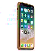 Apple Leather Case Saddle Brown For iPhone X - MQTA2ZM/A