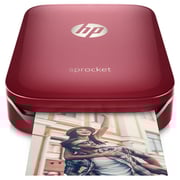 HP Sprocket Bluetooth Photo Printer Red